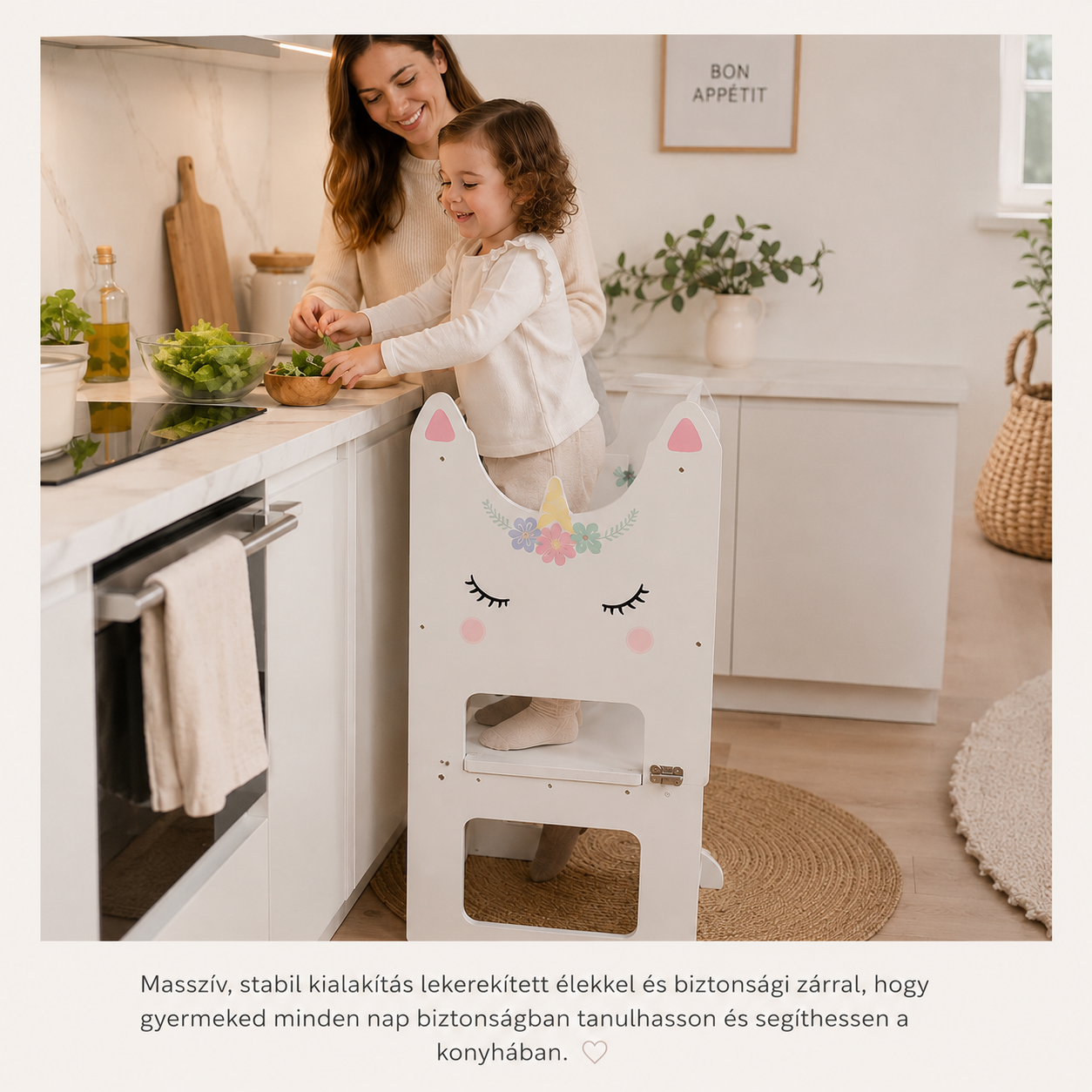 Montessori tanulótorony kisgyerekeknek