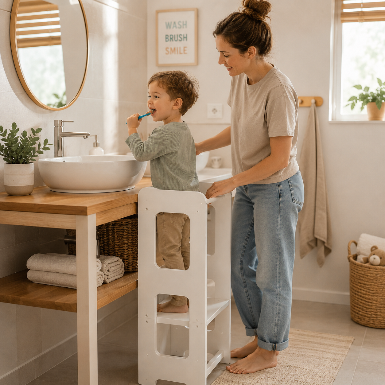 Montessori tanulótorony kisgyerekeknek